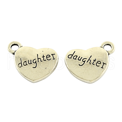 Tibetan Style Alloy Family Charms X-TIBEP-5422-AS-LF-1
