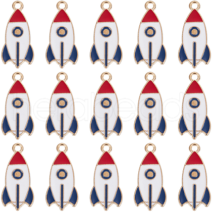 SUNNYCLUE 50Pcs Alloy Enamel Pendants ENAM-SC0005-85-1