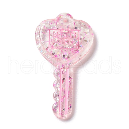 Acylic Pendant with Glitter Powder OACR-H035-01C-1