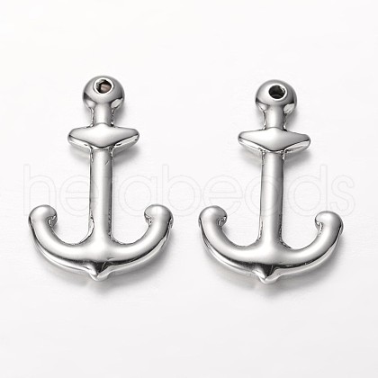 Tarnish Resistant Anchor 304 Stainless Steel Pendants STAS-I045-26-1