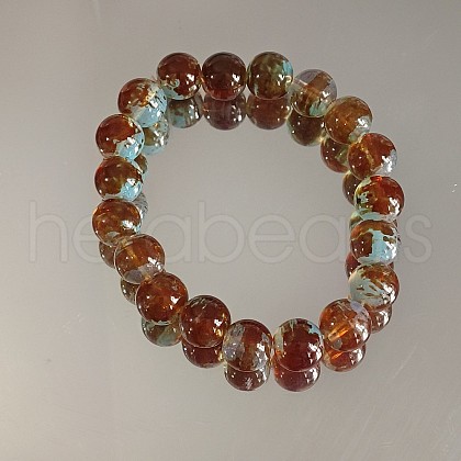 Porcelain Round Beads Stretch Bracelets for Women WG648B1-10-1
