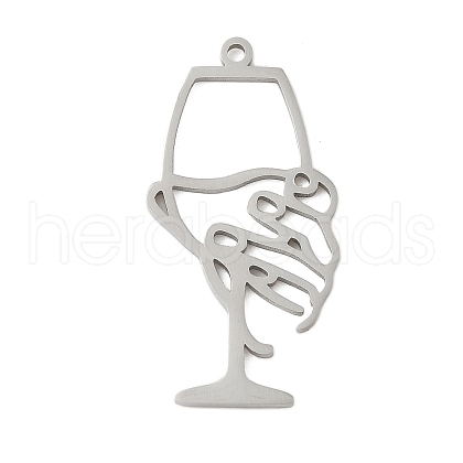 304 Stainless Steel Pendants STAS-G355-03P-1