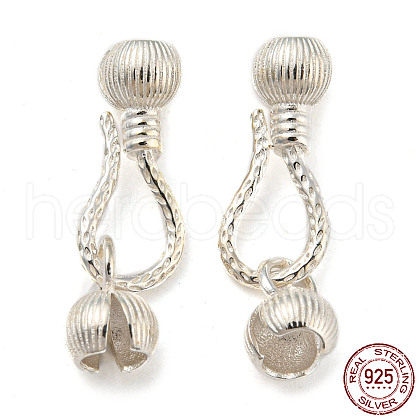 925 Sterling Silver S-Hook Clasps STER-Z004-03-1