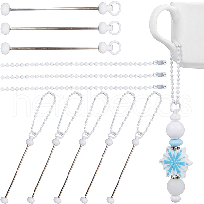 SUNNYCLUE 8Pcs Iron Bar Beadable Pendant Decorations for Jewelry Making DIY Crafts IFIN-SC0001-76-1