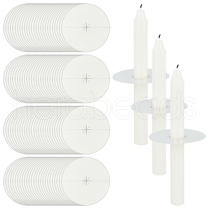 Aluminized Paper Candle Tray AJEW-WH0470-86-1