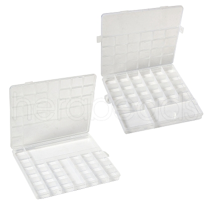 2Pcs 2 Style Transparent Plastic Bead Containers CON-SZ0001-29-1