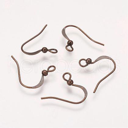 Brass French Earring Hooks KK-Q369-AB-1