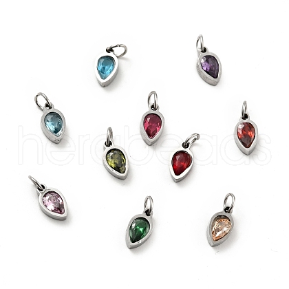304 Stainless Steel Pendants STAS-D189-02P-1