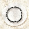 Synthetic Non-magnetic Hematite Beaded Stretch Bracelets BJEW-D446-B-22-4