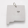 Tarnish Resistant 201 Stainless Steel Pendants STAS-T038-64-1
