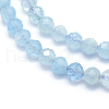 Natural Aquamarine Beads Strands X-G-E411-19B-4mm-3