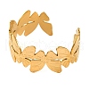 304 Stainless Steel Cuff Bangles for Women BJEW-D048-04G-2
