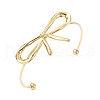 Bowknot 304 Stainless Steel Cuff Bangles BJEW-S171-01A-G-2