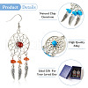Brass Dangle Earring EJEW-TAC00015-14