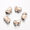 Heart Alloy European Large Hole Beads PALLOY-O065-28-1