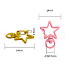 26Pcs 13 Colors Zinc Alloy Swivel Lobster Claw Clasps PALLOY-CJ0001-131-2
