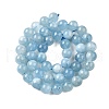 Natural Aquamarine Beads Strands G-P342-10-8mm-01-2