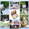  Rectangle Iron Tin Cans with 12-Grid Plastic Empty Watercolor Paint Pans CON-PH0003-12-6