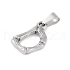 Non-Tarnish 304 Stainless Steel Pendants STAS-F235-01P-D-2