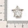 Rack Plating Brass Micro Pave Cubic Zirconia Pendants KK-I722-05P-W-3