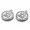 Tibetan Style Alloy Pendants X-TIBE-S314-119AS-RS-2