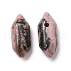Natural Rhodonite Double Terminal Pointed Pendants G-C007-02A-24-2