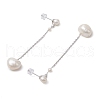 Mother's Day Jewellery Natural Pearl Ear Studs EJEW-P286-14P-2