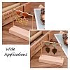 Craftdady Resin & Walnut Wood Stud Earring Findings MAK-CD0001-06-9