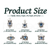 6Pcs Tibetan Style Alloy Pendant PALLOY-TA00004-12
