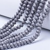 Electroplate Transparent Glass Beads Strands EGLA-A034-T1mm-U01-1
