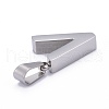 Non-Tarnish 304 Stainless Steel Letter Pendants STAS-H127-V-P-3