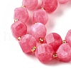 Natural Quartz Dyed Beads Strands G-U023-A02-10-4