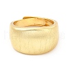 Rack Plating Brass Plain Band Adjustable Ring for Women RJEW-E064-18G-2