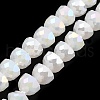 AB Color Plate Glass Beads Strands EGLA-P051-02A-A02-1