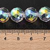 Transparent Electroplate Glass Beads Strands EGLA-N002-34D-H01-4
