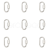 Unicraftale 10Pcs 304 Stainless Steel Screw Carabiner Lock Charms STAS-UN0058-40P-1
