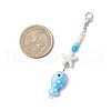 Handmade Porcelain Pendant Decorations HJEW-JM03211-02-3