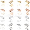 Unicraftable 32Set 4 Style 304 Stainless Steel Box Clasps STAS-UN0023-40-1