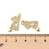 Brass Micro Pave Cubic Zirconia Pendants KK-Q068-47G-3