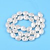 Transparent Spray Painted Glass Beads Strands GLAA-N001-35-3
