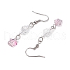 Transparent Glass Beads Dangle Earrings EJEW-JE06341-5