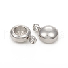 Tarnish Resistant 201 Stainless Steel Pendant Rhinestone Settings STAS-G224-27P-3