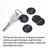 BENECREAT 20Pcs Aluminum Blank Metal Tag FIND-BC0001-87-4
