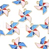 Alloy Enamel Pendants ENAM-YW0002-16-3