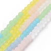 Frosted Gradient Color Glass Bead Strands FGLA-H011-01-2