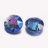 Faceted Glass Rhinestone Charms X-RGLA-F051-12mm-206PS-2