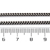 2MM 304 Stainless Steel Wheat Chain Necklaces NJEW-Q013-15B-3