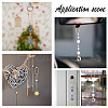 Alloy Sun Moon Star & Natural Gemstone Pendant Decorations HJEW-DR00025-6