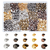 CHGCRAFT 1200Pcs 15 Style Iron Crimp Beads Covers IFIN-CA0001-37-1