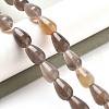 Natural Grey Agate Beads Strands G-B106-A13-02-1